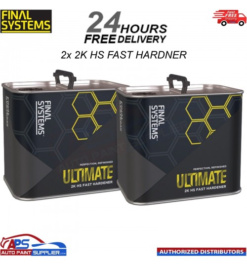 2x FINAL SYSTEMS ULTIMATE 2K HS FAST HARDENER 2.5L FOR ULTIMATE CLEARCOAT